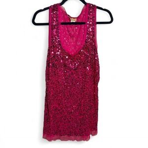 Wildcat size XXL pink sequin dress or tanktop